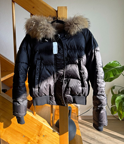 Moncler piumino nero - , cappuccio