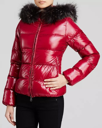 Piumino duvetica rosso adhara - piumino,